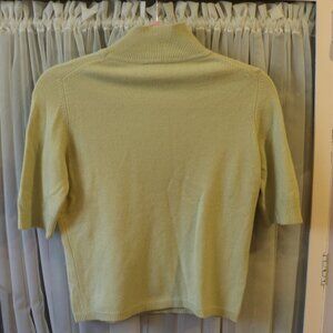 Ann Taylor Cashmere Light Green Short Sleeve